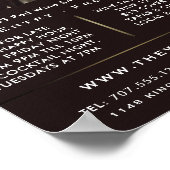 Drie flessenvertoning, Wijnbar/Wijnmakerij Adverte Poster (Hoek)