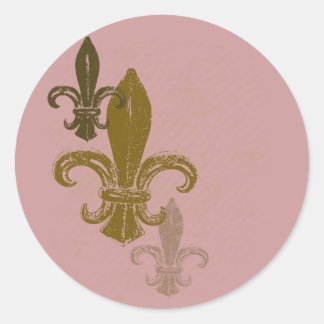 Drie Fleur De Lis Ronde Sticker