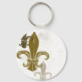 Drie Fleur De Lis Sleutelhanger (Voorkant)