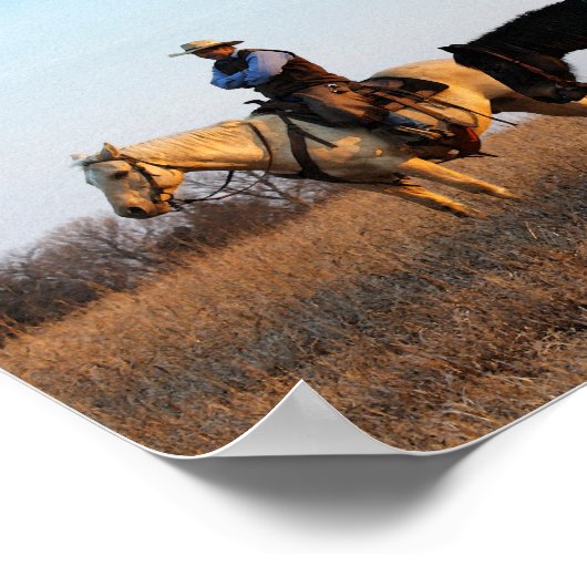 Drie Flint Hills Cowboys Poster (Hoek)