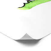 Drie flitsende Waterverf vogels Poster (Hoek)