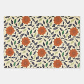 Drie florale patronen - elegante Chinese motieven Inpakpapier Vel (Voorkant 3)
