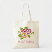 Drie Flowers Canvas tas (Voorkant)