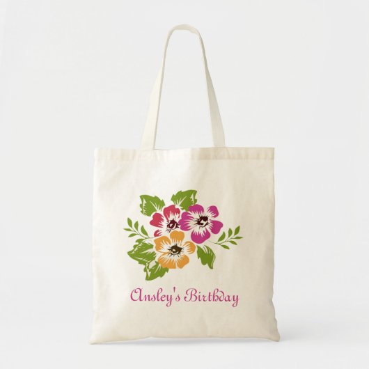 Drie Flowers Canvas tas (Voorkant)