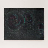 drie fluwelen tulpen legpuzzel (Horizontaal)