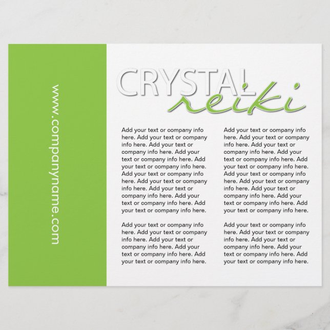 Drie Fold Reiki Flyer (Voorkant)