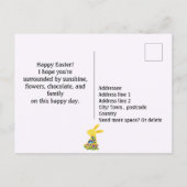 Drie folklore paashaas briefkaart (Achterkant)