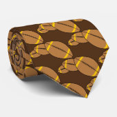 Drie Footballs Stropdas (Opgerold)