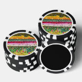 Drie forelvissen pokerchips (Opstapeling)