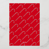 Drie foto baby 1e kerst familie snoep kaart (Achterkant)