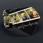 Drie foto Best Grandpa Ever Stropdas<br><div class="desc">Ideaal voor Kerstmis,  vaderdag of grootouders dag! Fun en uniek stropdas met drie foto's Best Grandpa Ever Photo gift.</div>