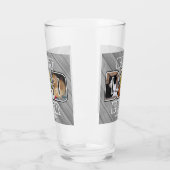 Drie foto Beste vader ooit op maat Glas (Links)