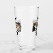 Drie foto Beste vader ooit op maat Glas (Links)