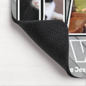 Drie foto Beste vader ooit op naam van Faux Mouse  Muismat (Hoek)