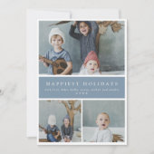 Drie foto-collage Aangepaste kleuren/Tekst Feestdagenkaart (Voorkant)