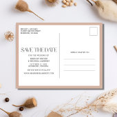 Drie Foto Collage Boho Wedding Save the Date Aankondigingskaart
