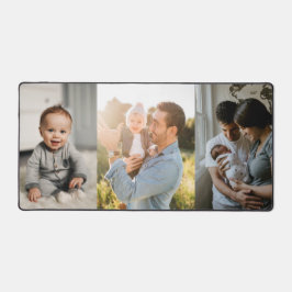 Drie foto collage familie bureaumat