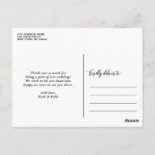 Drie foto-collage Hartelijk dank voor het scripthu Briefkaart (Achterkant)