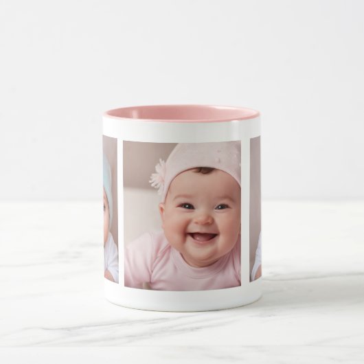  Drie Foto Collage Keramische Mok (Midden)