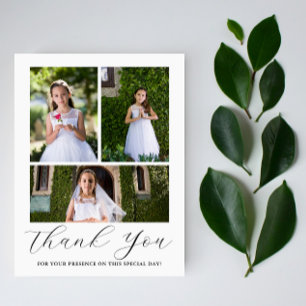 Drie foto Heilige Communie Kelk Eerste Communie Briefkaart