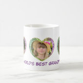 Drie Foto in Hearts Coffee Mok (Center)