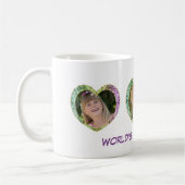 Drie Foto in Hearts Coffee Mok (Links)