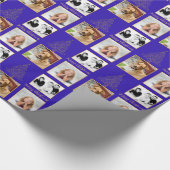 Drie foto kerstboom cadeaupapier (Hoek)