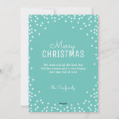 Drie foto Kerstboom Moderne vakantie Kaart (Achterkant)