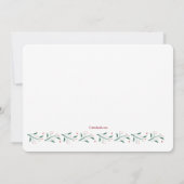 Drie Foto Kerstkaart Wit Kaart (Achterkant)