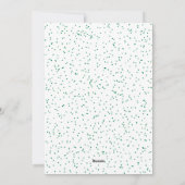 Drie foto Kerstmis Kaart Bos Groene Pine (Achterkant)