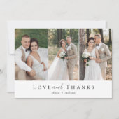 Drie foto liefde en Bedankt bruiloft (Voorkant)