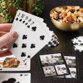 Drie foto-serie/foto-inkuilhoes pokerkaarten (Insitu)