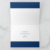 DRIE Fotobrieven Blauwe Jongens 3e Verjaardag Kaart (Binnen)