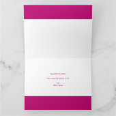 DRIE Fotobrieven Roze Meisjes 3e Verjaardag Kaart (Binnen)