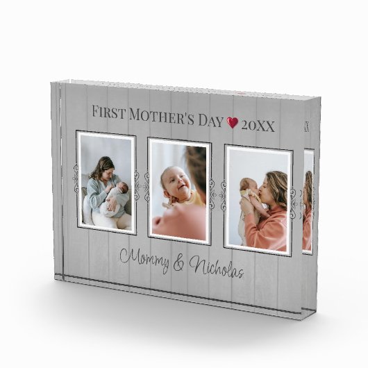 Drie fotocollage eerste Moederdag fotoblok (Rechts)