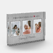 Drie fotocollage eerste Moederdag fotoblok (Links)