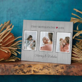 Drie fotocollage eerste Moederdag Fotoplaat (Zijkant)