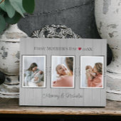 Drie fotocollage eerste Moederdag Fotoplaat