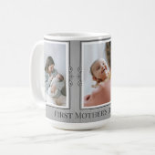 Drie fotocollage eerste Moederdag Koffiemok (Voorkant links)