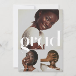 Drie fotocollage-graafpartij kaart