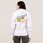 Drie fotocollage hoodie (Achterkant volledig)