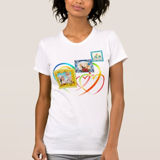 Drie fotocollage t-shirt (Voorkant)