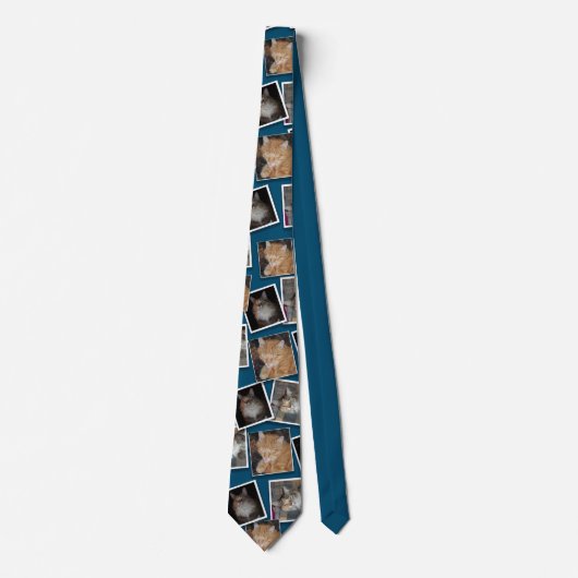 Drie fotofotografische patronen stropdas (Voorkant)