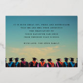 DRIE Fotoframes GOLD FOIL AFSTUDEREN aankondiging (Achterkant)