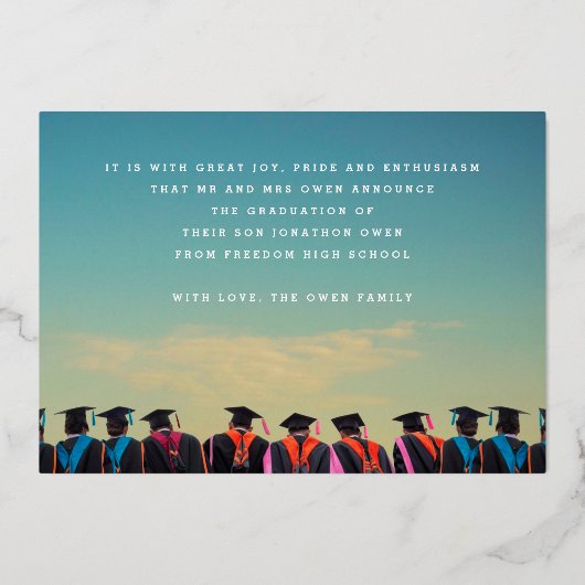 DRIE Fotoframes ROOS GOLD AFSTUDEREN aankondiging (Achterkant)