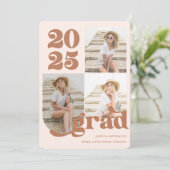 Drie Fotoretro Type Terracotta Gradua Partij Kaart (Staand voorkant)