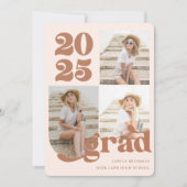 Drie Fotoretro Type Terracotta Gradua Partij Kaart (Voorkant)