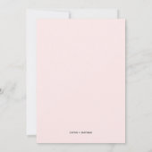 Drie foto's | Blush and Faux Roos Gold Wedding Kaart (Achterkant)