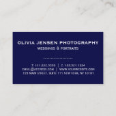 Drie foto's collage fotograaf visitekaartje (Achterkant)