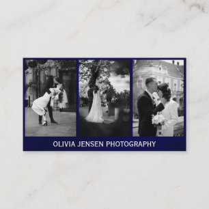 Drie foto's collage fotograaf visitekaartje